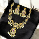 Sona Covering Gold Plated Austrian Stone Necklace Set