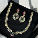 Sona Covering Gold Plated Austrain Stone Necklace Set 