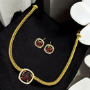 Sona Covering Luxe Sparkle Austrian & Crystal Stone Necklace Set