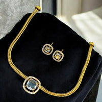 Sona Covering Luxe Sparkle Austrian & Crystal Stone Necklace Set