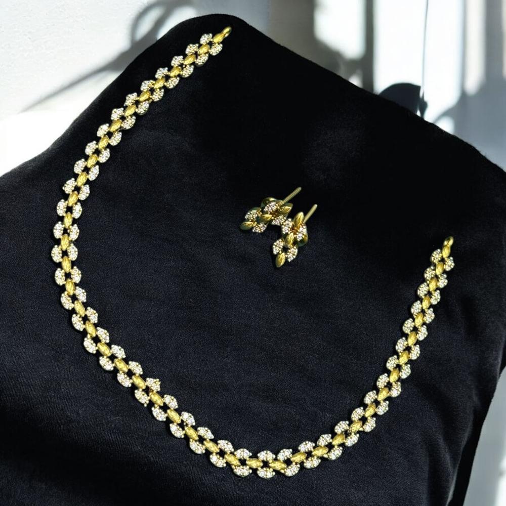 Sona Covering Luxe Sparkle Austrian Stone Necklace Set