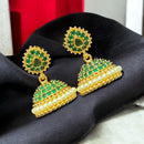 Sona Elegant Austrian Stone & Pearl Jhumki Earrings