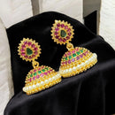 Sona Elegant Austrian Stone & Pearl Jhumki Earrings