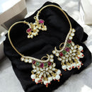 Sona Covering Kundan Stone Earcuff Dangler Earrings