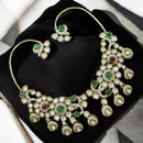 Sona Covering Kundan Stone Earcuff Dangler Earrings