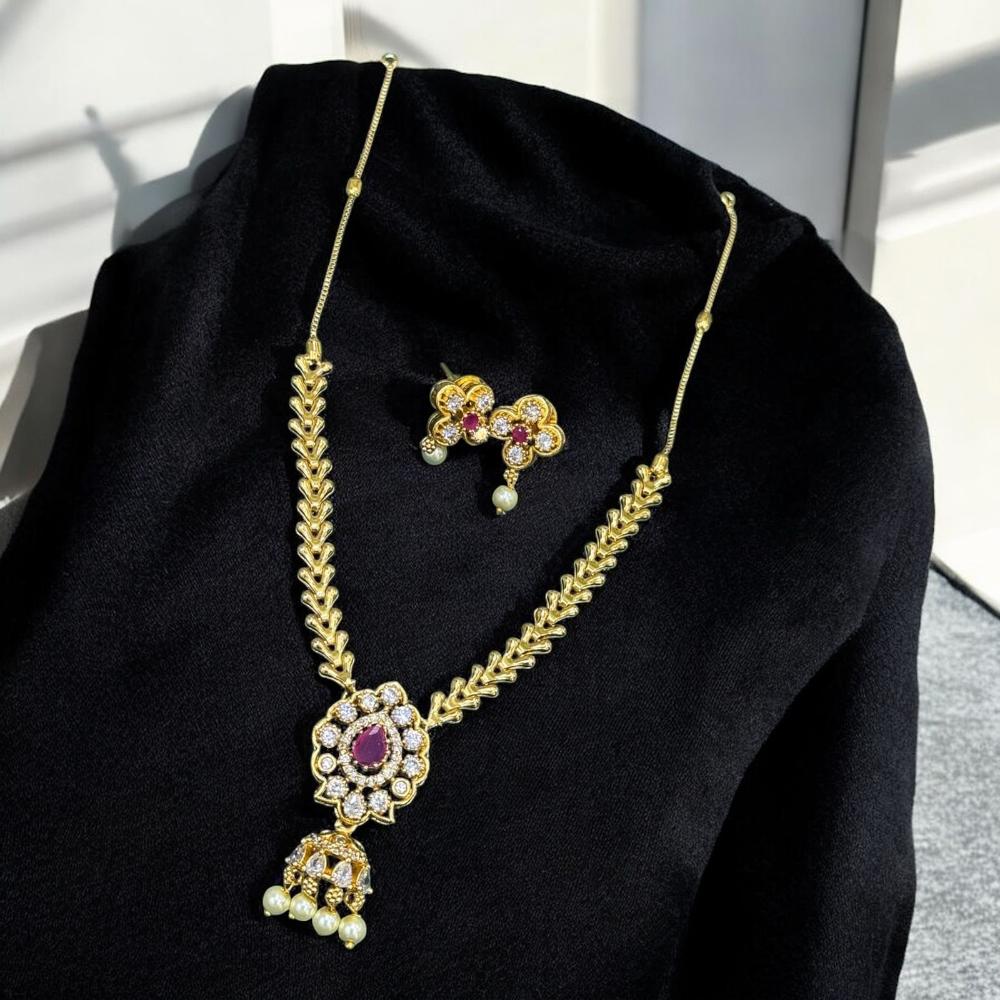 Sona Covering Austrian Stone Necklace Set