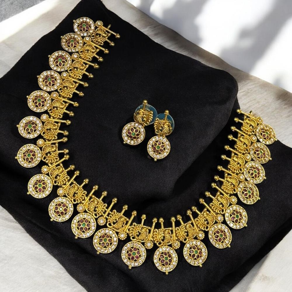 Sona Covering  Austrian Stone Necklace Set