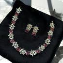 Sona Covering Austrian And Crystal Stone Necklace Set