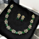 Sona Covering Austrian And Crystal Stone Necklace Set