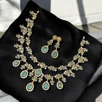 Sona Covering Crystal Stone Necklace Set