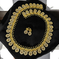Sona Covering  Austrian Stone Long Necklace Set