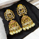 Sona Covering Austrian Stone And Beads Jhumki Earrings