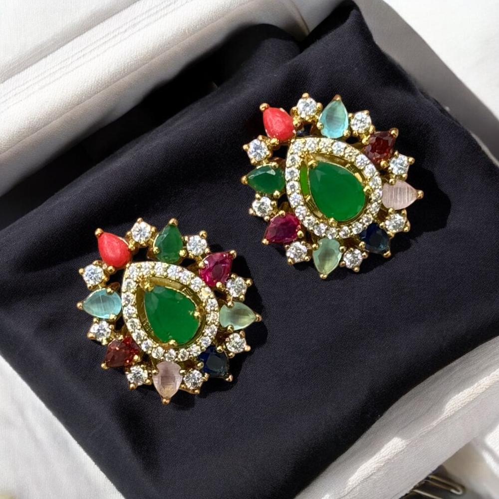 Sona Covering American Diamond Studs Earrings