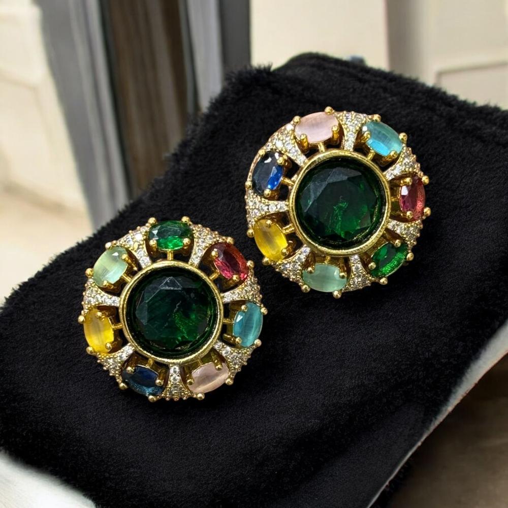 Sona Covering American Diamond Studs Earrings