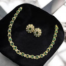Sona Covering Austrian Stone And Pota Necklace Set