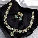 Sona Covering Austrian Stone And Pota Necklace Set