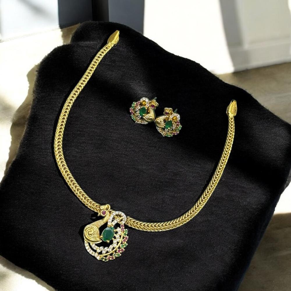 Sona Covering Austrian Stone Necklace Set