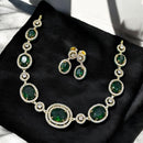 Sona Covering American Diamond  Necklace Set