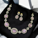Sona Covering American Diamond  Necklace Set