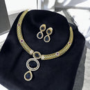 Sona Covering American Diamond  Necklace Set