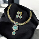 Sona Covering American Diamond  Necklace Set