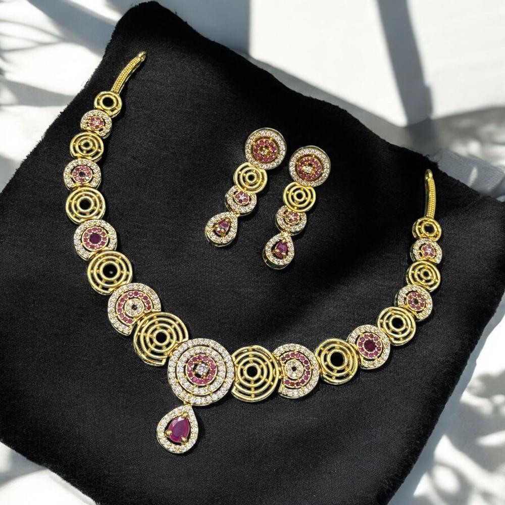 Sona Covering Austrian Stone Necklace Set