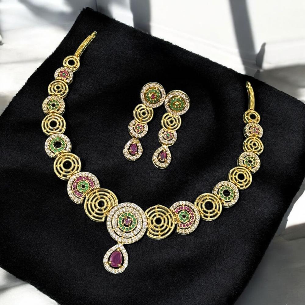 Sona Covering Austrian Stone Necklace Set