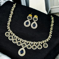 Sona Covering Crystal Stone And Austrian Stone Necklace Set