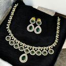 Sona Covering Crystal Stone And Austrian Stone Necklace Set