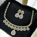 Sona Covering Crystal Stone And Austrian Stone Necklace Set