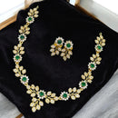Sona Covering Crystal Stone Stone Necklace Set