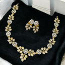 Sona Covering Crystal Stone Stone Necklace Set