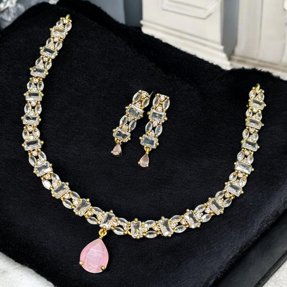 Sona Covering Austrian Stone Stone Necklace Set