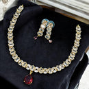Sona Covering Austrian Stone Stone Necklace Set