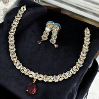 Sona Covering Austrian Stone Stone Necklace Set