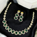 Sona Covering Crystal Stone Stone Necklace Set