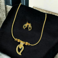 Sona Covering Crystal Stone Stone Necklace Set