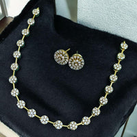 Sona Covering Austrian Stone Stone Necklace Set