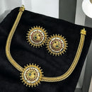 Sona Covering Pota Stone Stone Choker Necklace Set