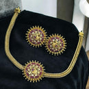 Sona Covering Pota Stone Stone Choker Necklace Set