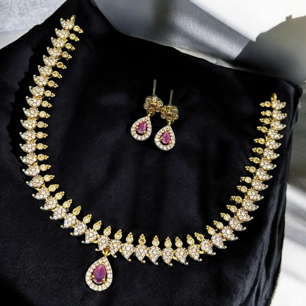 Sona Covering Elegant Austrian Stone Necklace Set
