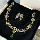 Sona Covering Elegant Gold-Plated Austrain Stone Necklace Set