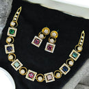 Sona Covering Timeless Sparkle American Diamond  Necklace Set