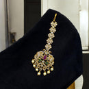 Sona Covering Maharani Charm Austrain And Pota Stone Pearl Glow Mangtikka 