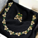 Sona Covering Crown Glow Crystal And Austrain Stone Empress Shine Necklace Set