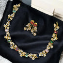 Sona Covering Crown Glow Crystal And Austrain Stone Empress Shine Necklace Set