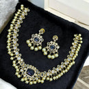 Sona Covering Shadi Glam Crystal And Pearl Urban Royal Necklace Set