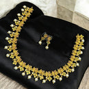 Sona Covering Gold Plated Kundan Stone And Pearl Necklace Set