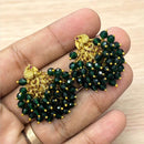 Sona Covering Classic Pota Stone And Pearl Statement Dangler Earrings