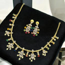 Sona Covering Designer Polki Kundan Stone Jewellery Necklace Set